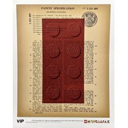 UK Patent LEGO DUPLO Brick 1968 Art Print
