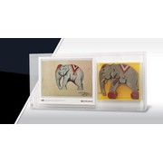 Original Wooden Elephant Pull-Along Toy and Print