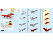 LEGO Instructions 30669 1 Iconic Red Plane Rebrickable Build with LEGO