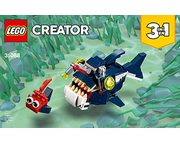 lego creator set 31088 whale instructions