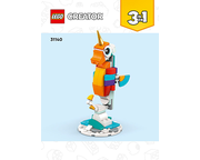 LEGO Building Instructions for 31140-1 Magical Unicorn - BI 3105, 40, 31140 V39, 2/3
