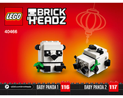 LEGO 40466 Chinese New Year Pandas - New.