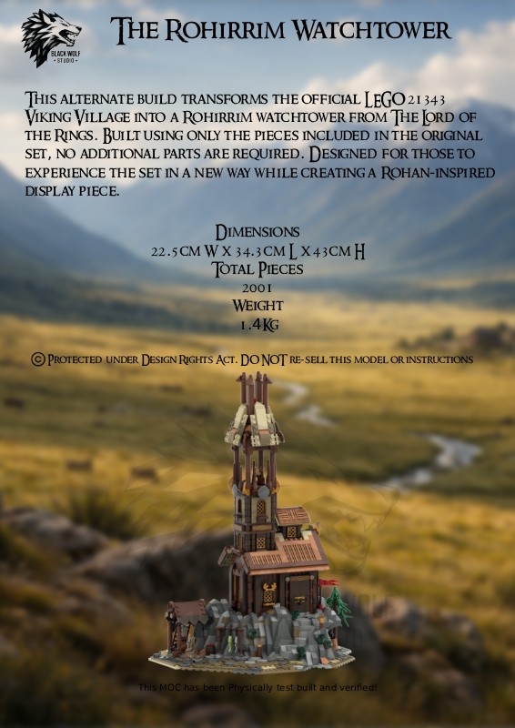 LEGO MOC-249855 The Rohirrim Watchtower by BlackWolfStudio ...