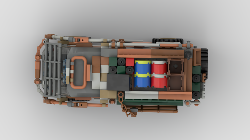 LEGO MOC-169819 Doomsday style ——merchant cart that flows inside the ...