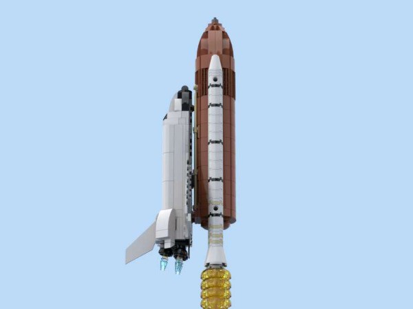 LEGO MOC Space Shuttle launching 1:190 by ej76az | Rebrickable - Build ...