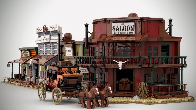 LEGO MOC Stagecoach - Wild West by llucky | Rebrickable - Build with LEGO