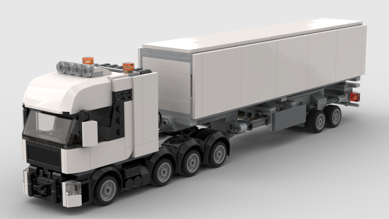 LEGO MOC-191560 Extendable container trailer by phigeon | Rebrickable ...