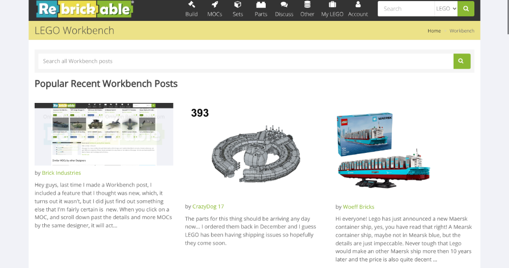 LEGO Workbench for Brick Industries | Rebrickable - Build with LEGO