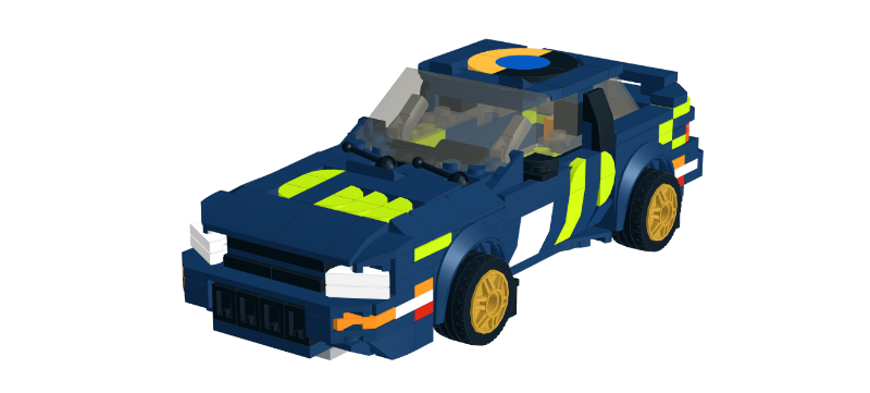 ニッポリヒト Demo5 LEGO MOC Subaru Impreza-McRAE'95/RAC Rally'95-Impreza 555
