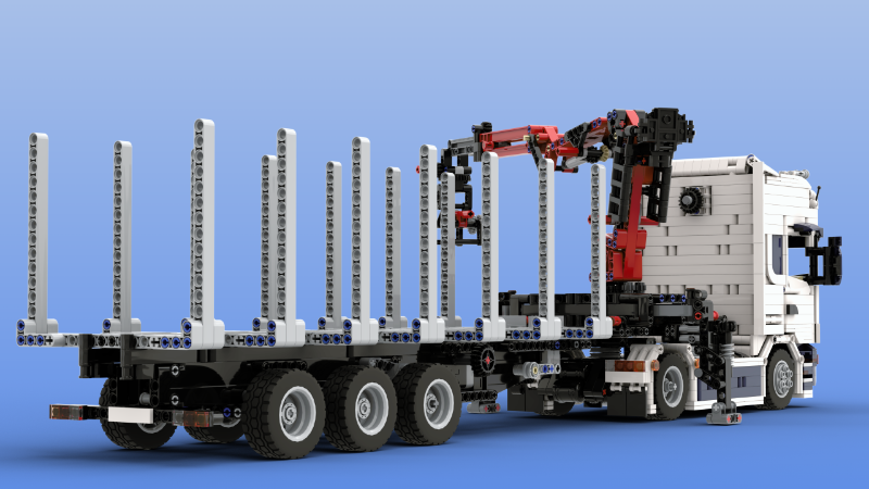 LEGO MOC-168238 Scania 164L Topline with logging trailer by ...