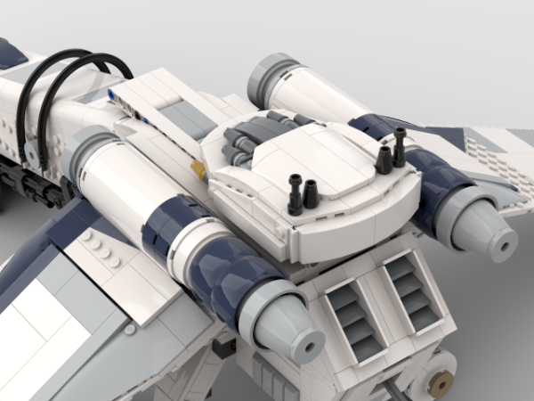 LEGO MOC Republic Dropship V2 (Works with 2008, 2013, AND 2022 AT-TEs ...