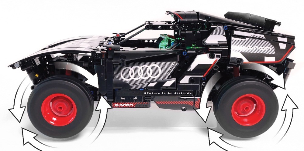 LEGO MOC-246225 42160 Audi RS Q e-tron RC MOD for Power Function