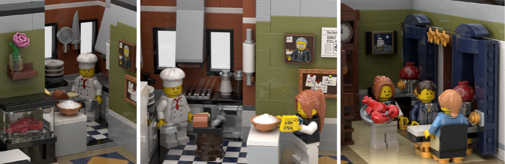 LEGO MOC-232442 Parisian Deli-Restaurant by Briquoleur | Rebrickable ...