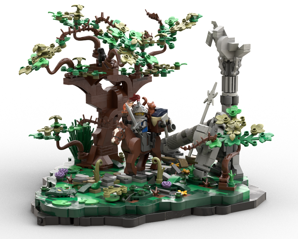 LEGO MOC-228019 PAWS IN THE FOG - MEDIEVAL MINI DIORAMA MOC by ...