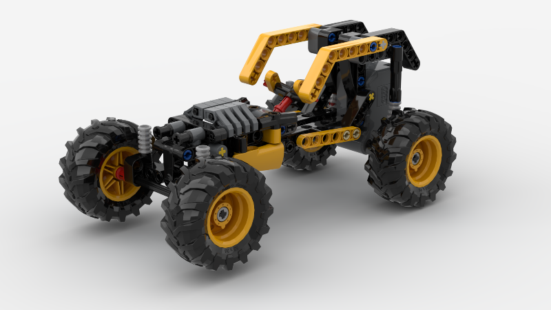 LEGO MOC 42199 Rock Rumbler by Løøse | Rebrickable - Build