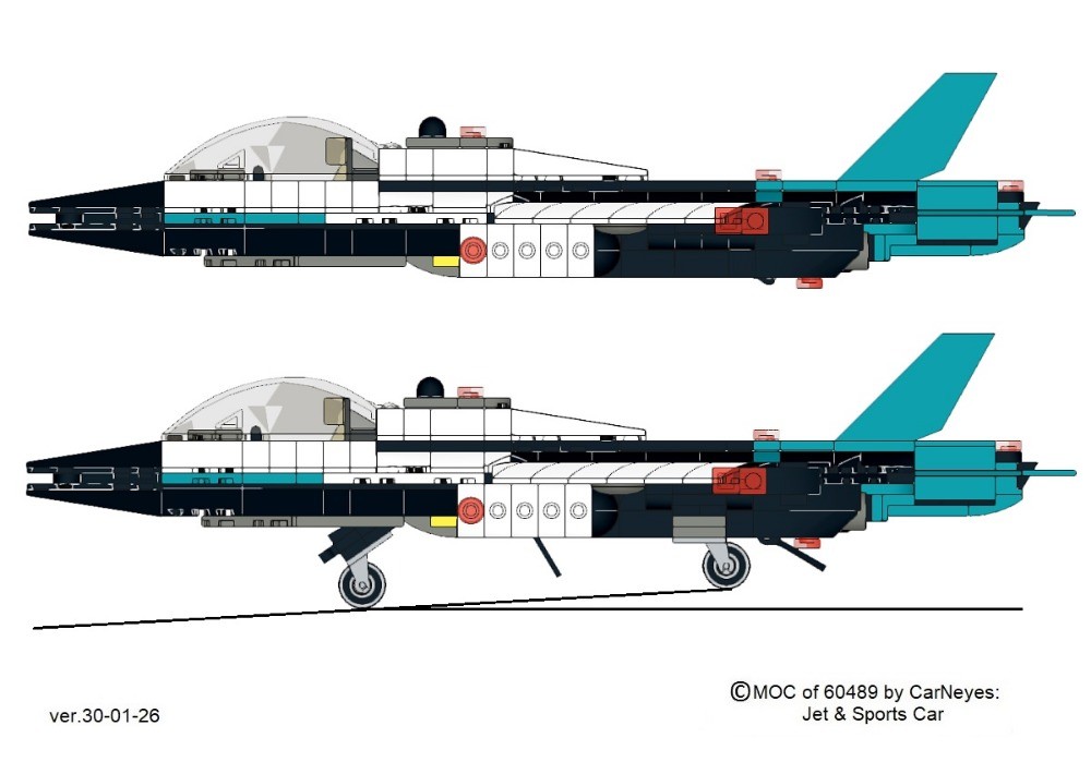 LEGO MOC-250624 60489 MOC (Jet & Sports Car) by CarNeyes