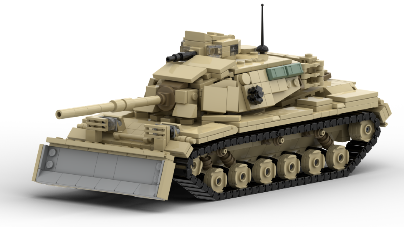 LEGO MOC M60A1 w/ Dozer by Isubuilds | Rebrickable - Build with LEGO