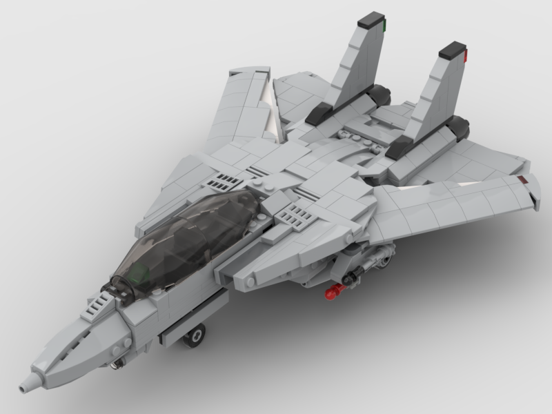 F-14 Tomcatを作る【NO1からNO100】 LEGO MOC-251965 F-14 Tomcat 1:60 Scale by Vimesbrick | Rebrickable