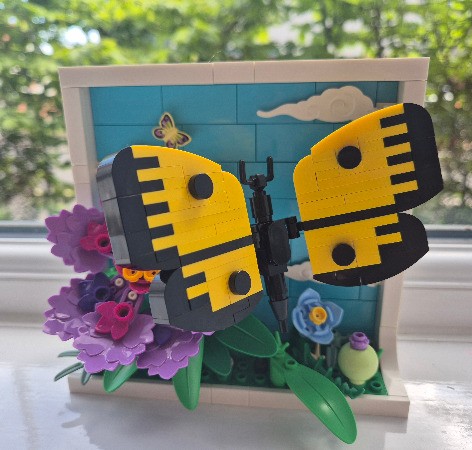 LEGO MOC-181027 Butterfly on a Purple Flower by zsobricks