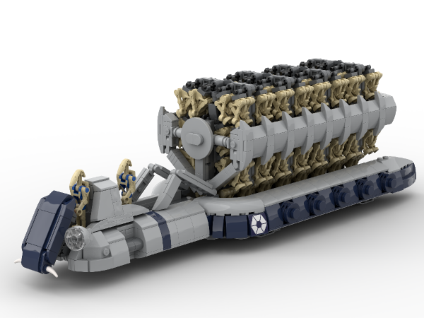 LEGO MOC-193233 Clone Wars Platoon Attack Craft With Droid Rack (CIS ...
