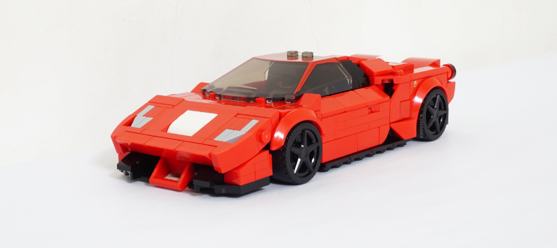 LEGO MOC Ferrari 488 Pista by KMPMOCS | Rebrickable - Build with LEGO