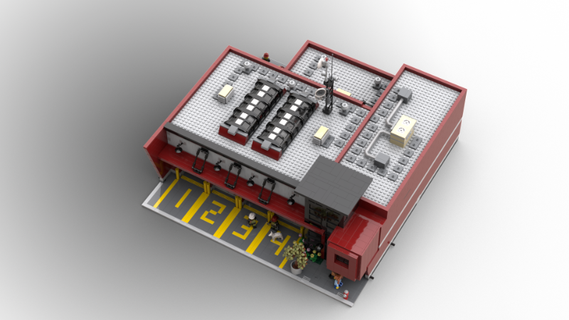 LEGO MOC-168801 Modular Fire Station by BrickStudioArchitect ...