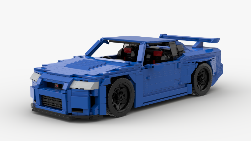 LEGO MOC-171766 Nissan Skyline GTR R34 by IronBricks17
