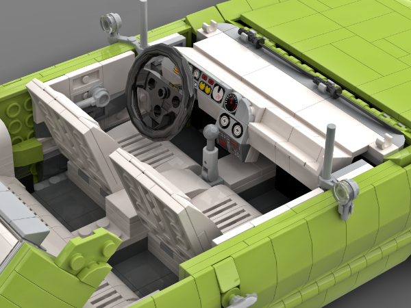 Lego Moc Chevrolet Impala Ss 1964 - Lime Version By Syzygy87 