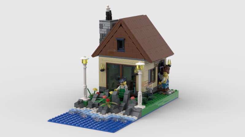 LEGO MOC House by the cliffs by gjlp25 | Rebrickable - Build with LEGO