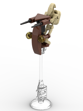 You receive 1 LEGO Star Wars custom STAP speeder bike trade federation droid
