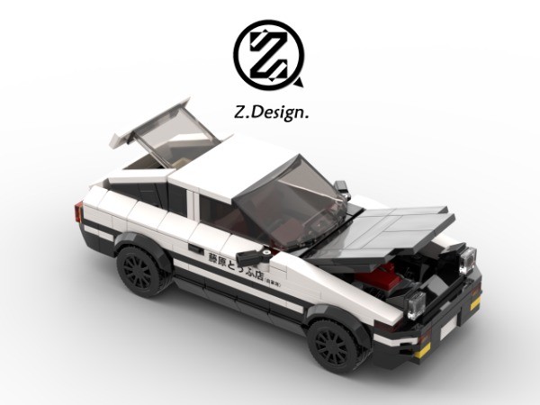LEGO MOC Initial D Toyota AE86 Sprinter Trueno by Z.Design