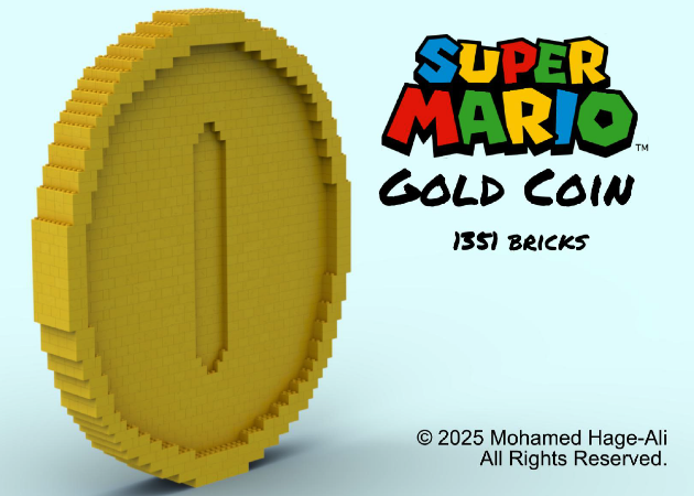 LEGO MOC-216153 Mario Bros Gold Coin by moeslegobuilds | Rebrickable ...