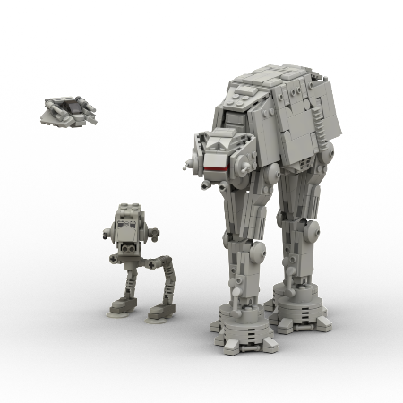 LEGO MOC Micro Series AT-AT Walker, 1:128 by obiwanklemmobi