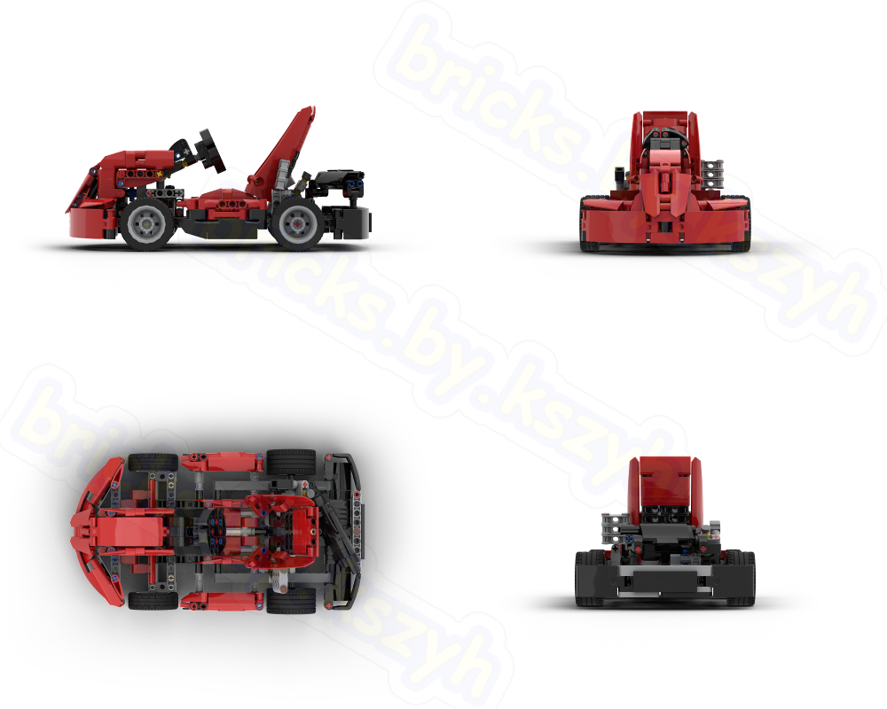 LEGO MOC-266600 Go-Kart (42212 Alternate) by kszyh | Rebrickable