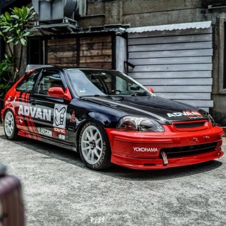 LEGO MOC-198205 1998 Honda Civic Coupe Time Attack ADVAN Inspired by ...