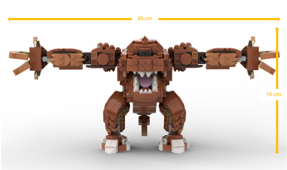 LEGO MOC-226879 31150+31154 Rancor by zengogobrick | Rebrickable ...