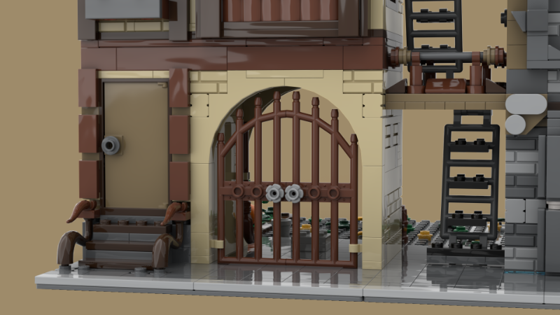 Set MOC ZITIANYOUBUILD Vieille Usine Modulaire 1966 Pièces – MOC-136707, Compatible Lego