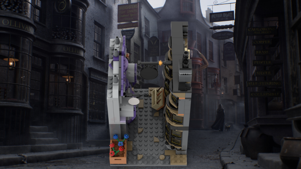 LEGO MOC-235322 Ollivanders & Madam Malkin's Robes Book Nook by The ...
