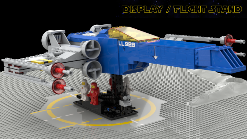 LEGO MOC Classic Space X-wing | Galaxy Explorer alt build by ClintM ...