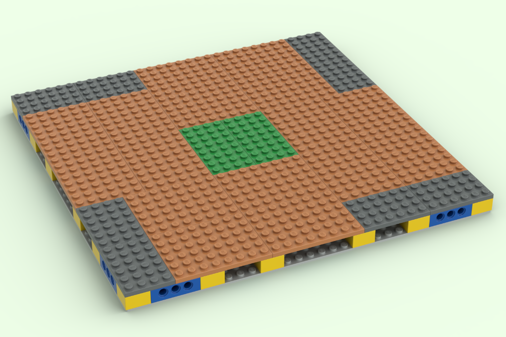 LEGO MOC-267720 MILS plate with 6x8s, 4x6s, 4x4s by Radu20 ...