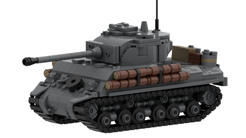 LEGO MOC M4A2E8 Sherman by Isubuilds | Rebrickable - Build with LEGO