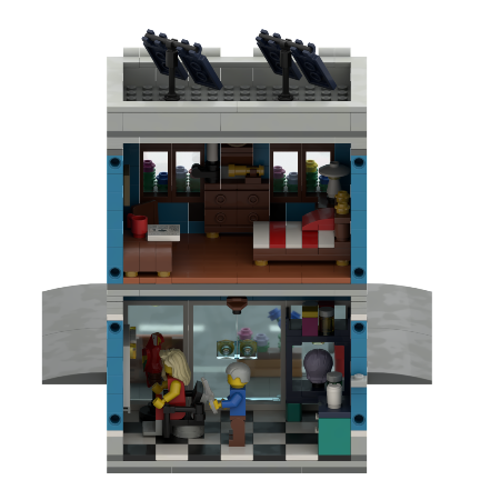 LEGO MOC Sal's Hairsalon by Curraheetom | Rebrickable - Build with LEGO