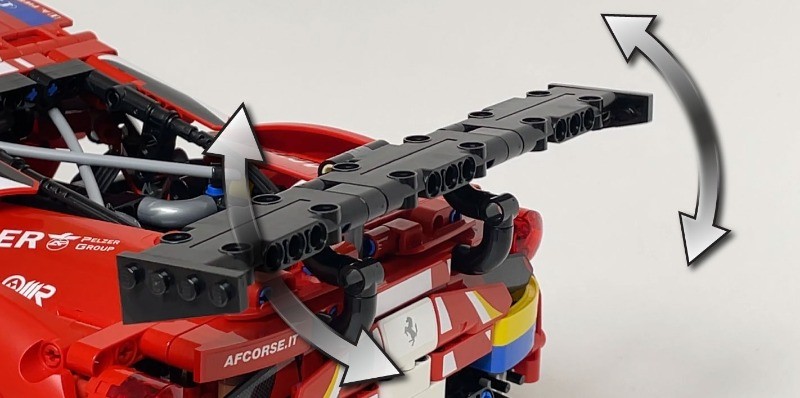 LEGO MOC-201907 42125 페라리 488 GTE RC MOD for Power Function