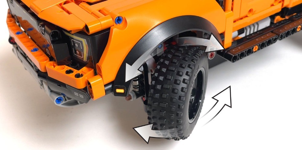 LEGO MOC 42126 Ford F-150 Raptor RC MOD for Powered Up & BuWizz Mortors ...