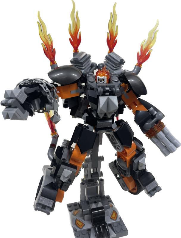 LEGO MOC-261117 Ghost Rider Mech by anderson_brick_art | Rebrickable ...