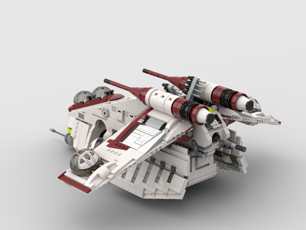 LEGO MOC 75021 REPUBLIC GUNSHIP MODIFIED by DETAIL BRICKS | Rebrickable ...