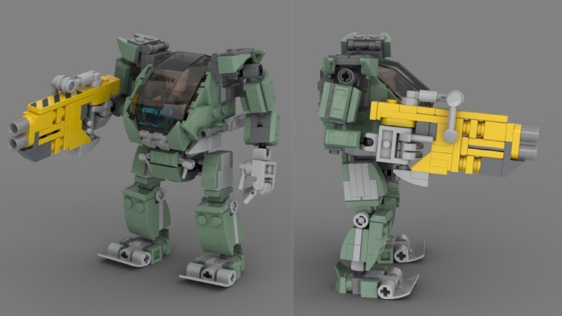 LEGO MOC-138619 Avatar AMP suit gun GAU90 & Bushboss FD11 by