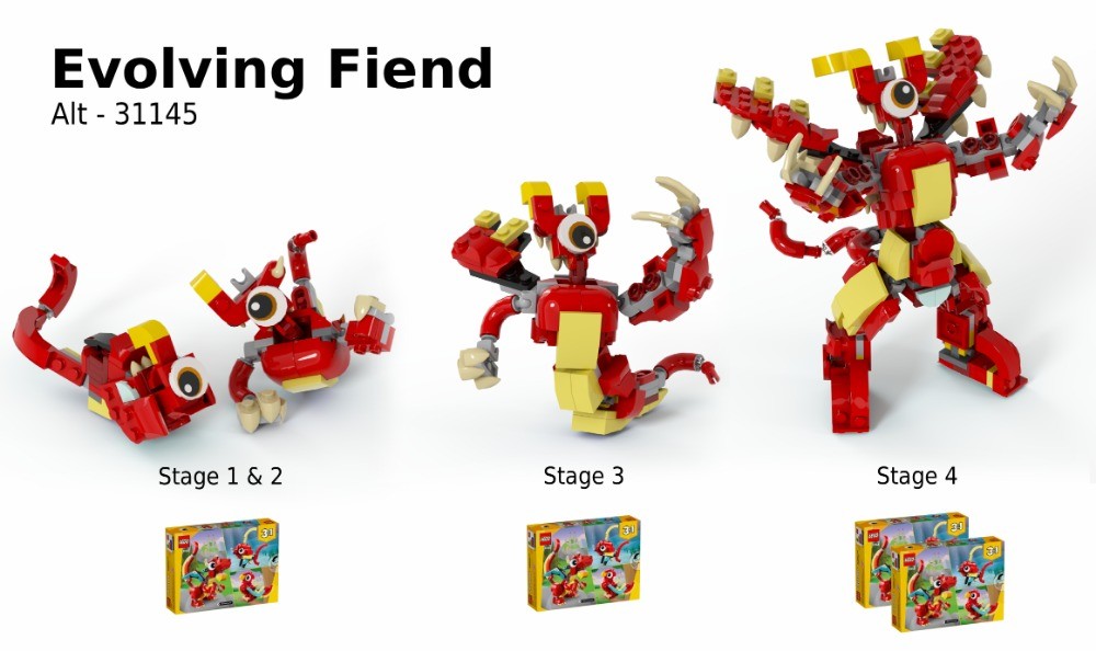 LEGO MOC-247854 Evolving Fiend - Stage 1 & 2 by Perlin | Rebrickable ...