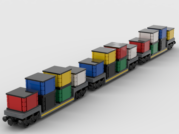 LEGO MOC Container Flatbed by ASPRIIN | Rebrickable - Build with LEGO