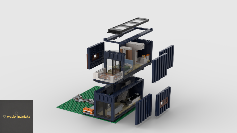 LEGO MOC-245052 Staggered Container House by wade_in.bricks ...